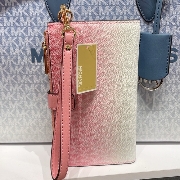 MICHAEL KORS
Jet Set Large Ombré Logo Double-Zip Wristlet-Wallet-Phone Case NWT - Picture 4 of 16